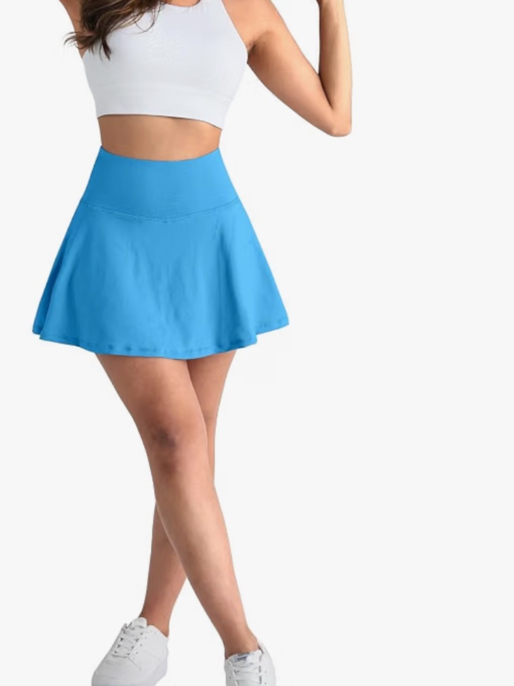 NWOT•Women's Pleated Athletic Tennis Skort - Turquoise•Size Large